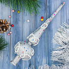 Наконечник «Белые узоры на серебре»