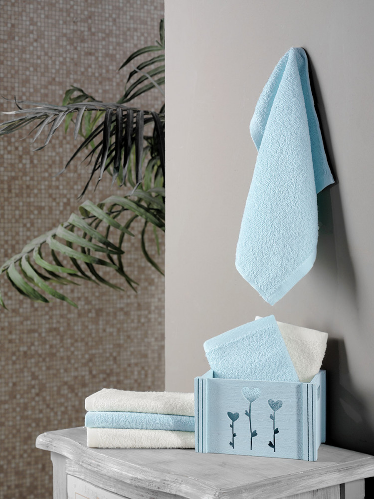 Салфетки махровые в корзине (6 шт.) | Flori | Karna