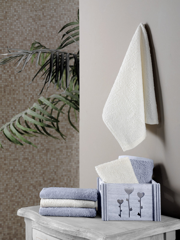 Салфетки махровые в корзине (6 шт.) | Flori | Karna