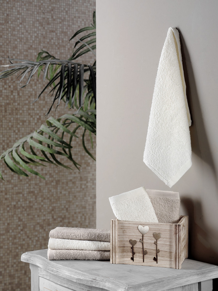 Салфетки махровые в корзине (6 шт.) | Flori | Karna