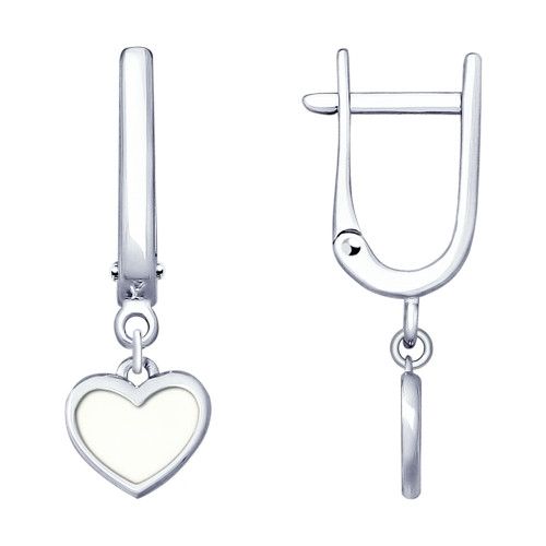 Серьги из серебра с эмалью | SOKOLOV