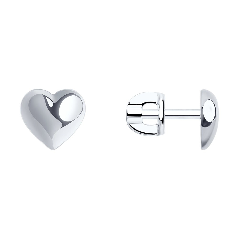 Серьги-пусеты из серебра | SOKOLOV