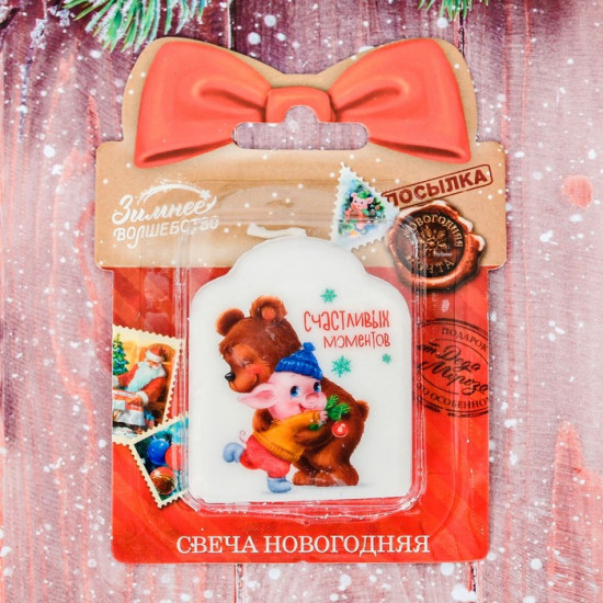 Свеча-барельеф «Счастливых моментов»