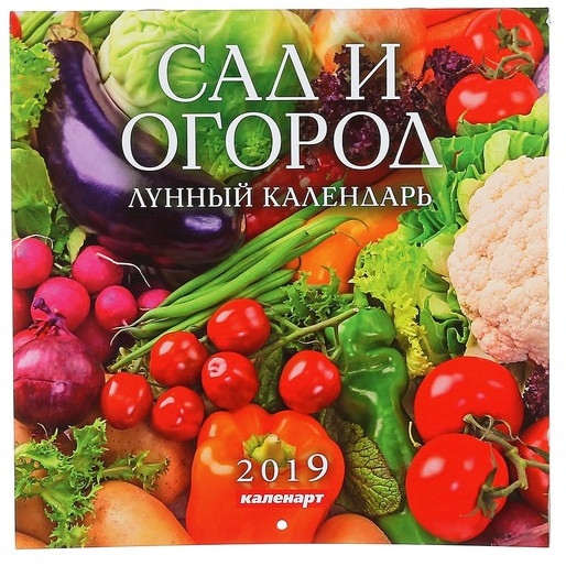 Календарь на скрепке «Сад и огород. Лунный календарь» 2019 год