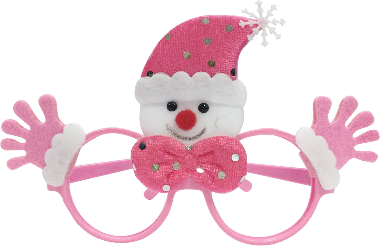 Очки новогодние «Розовый снеговик» | Феникс Презент