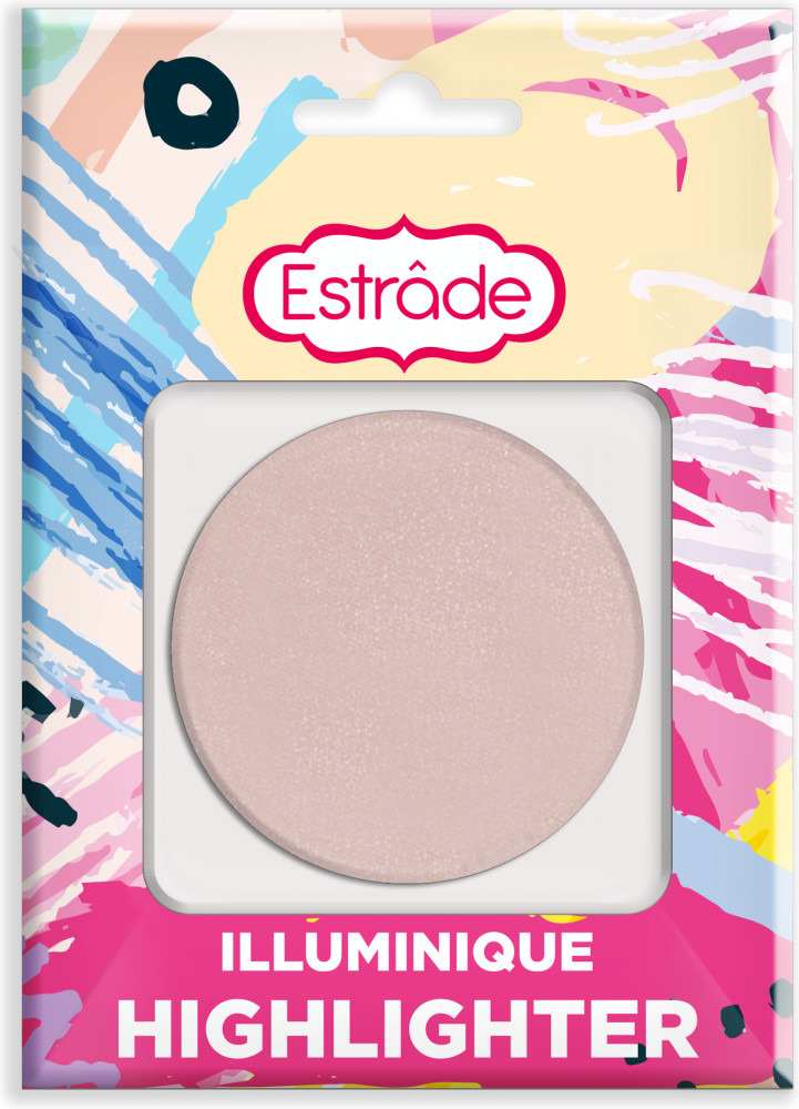 Хайлайтер компактный, оттенок 304 розовое сияние | Illuminique | Estrâde