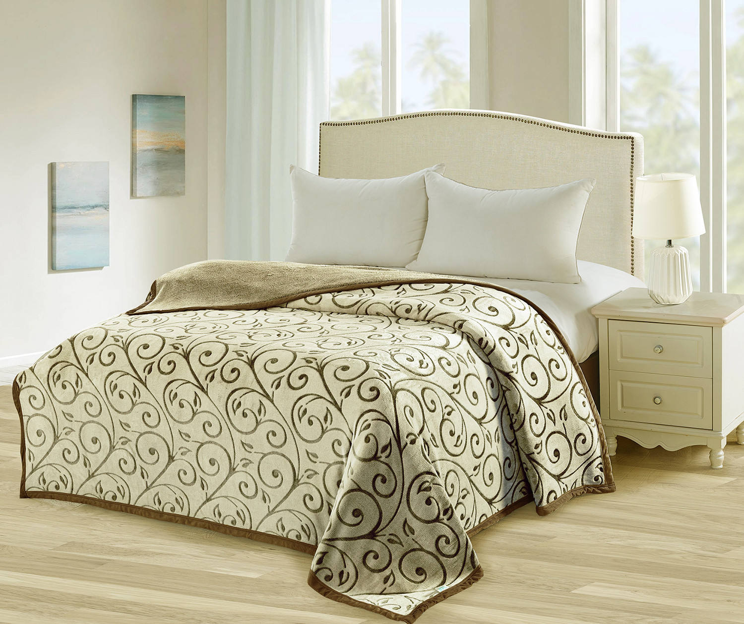 Плед микрофибра (евро, 200×220) | Bicolor | Tango