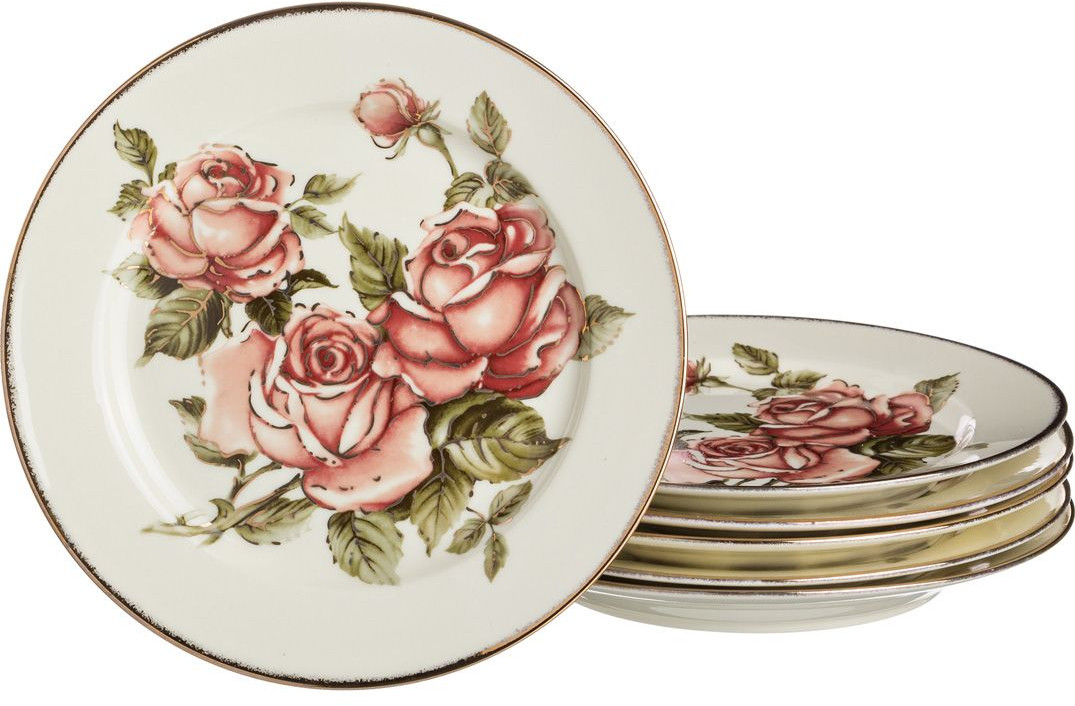 Набор тарелок «Корейская роза» | Корейская роза | Lefard