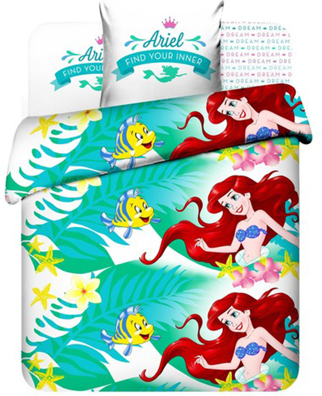 Комплект постельного белья «Мир Русалочки» (арт. 7729/1, 1,5-спальный, бязь, 1 наволочка 70х70) | Василиса