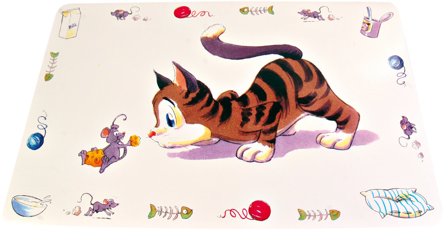 Коврик под миску «Котенок» (44×28 см) | Trixie