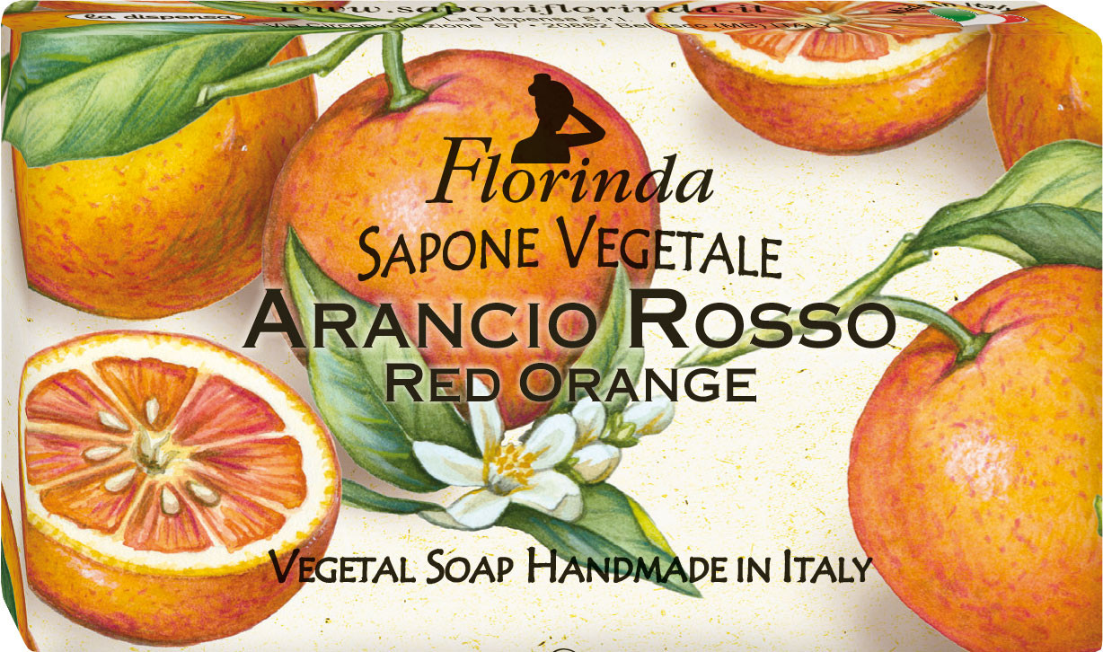 Мыло натуральное ручной работы «Красный апельсин» | Фруктовая страсть | Florinda
