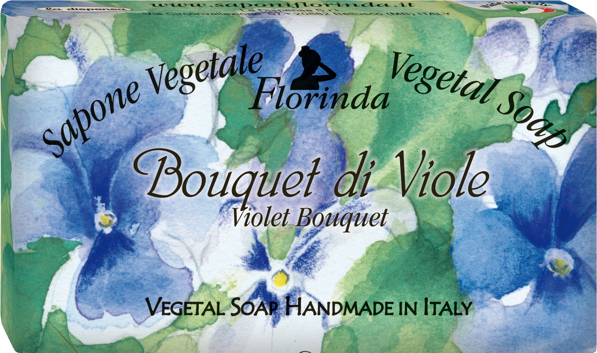 Мыло натуральное ручной работы «Букет фиалки» | Цветочные ноты | Florinda