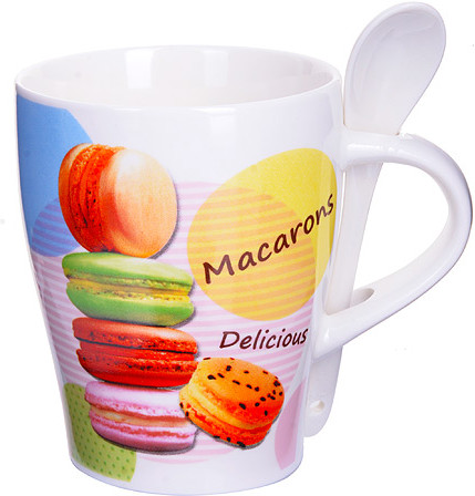 Кружка «Macarons» с ложкой