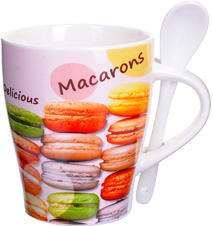Кружка «Macarons» с ложкой
