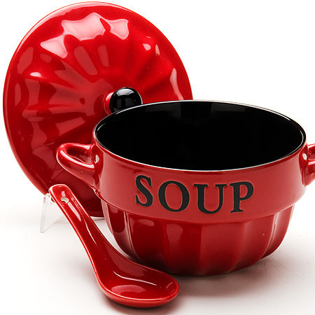 Супница с крышкой и ложкой | Loraine