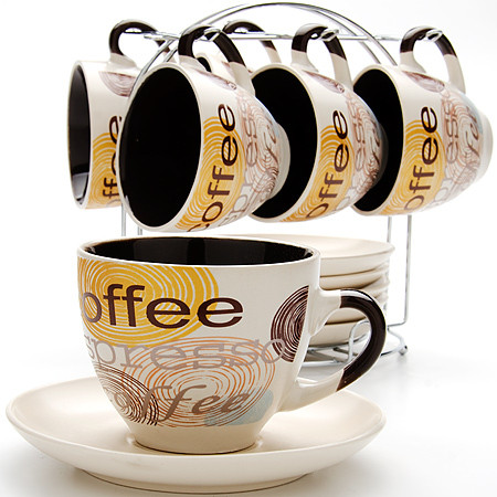 Набор чайный «Кофе» на подставке на 6 персон | Кофе | Loraine