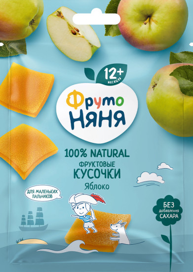 Фруктовые кусочки из яблок