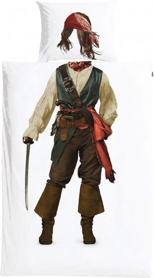 Детский комплект постельного белья «Pirate» (1,5-спальный, перкаль, 1 наволочка 70×70)