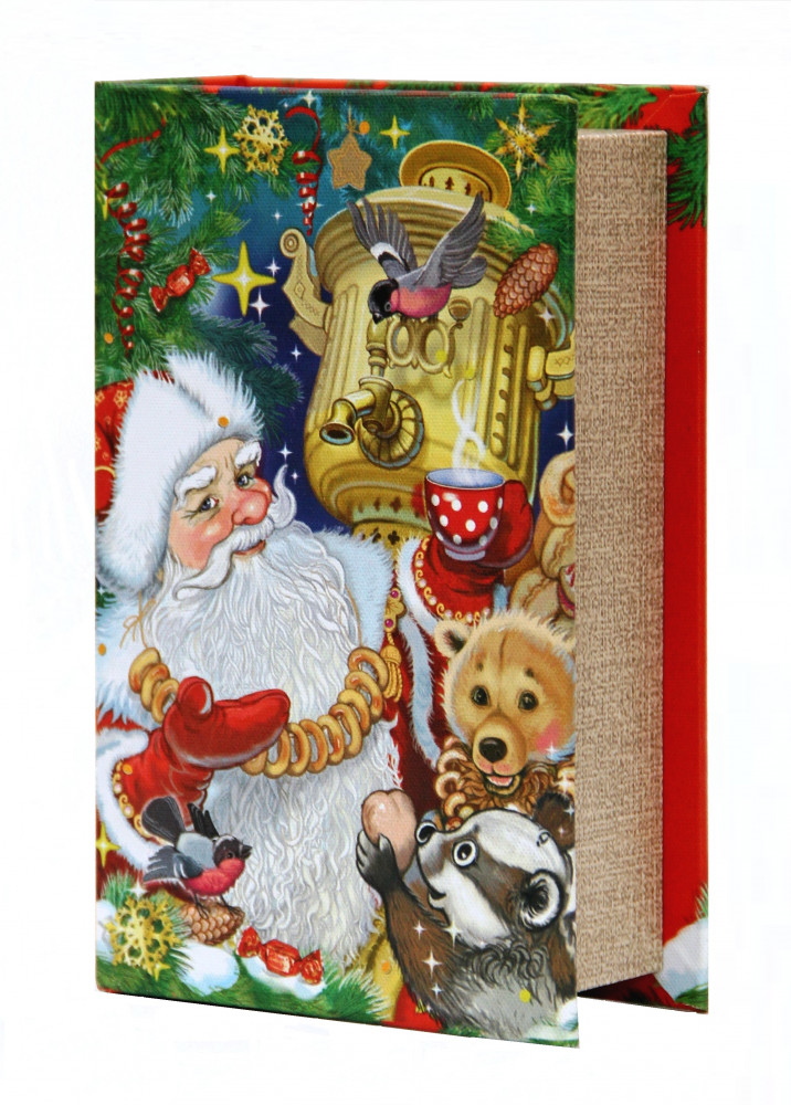 Шкатулка декоративная «Дед Мороз с самоваром» | Феникс Презент