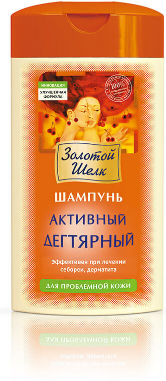 Шампунь для волос активный дегтярный | Золотой Шелк