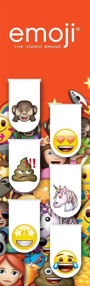 Закладки магнитные. Эмодзи (6 закладок) | Вселенная Emoji/Эмодзи