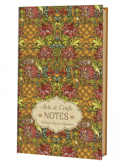 Записная книжка «Arts and Crafts Notes» (желто-алая)
