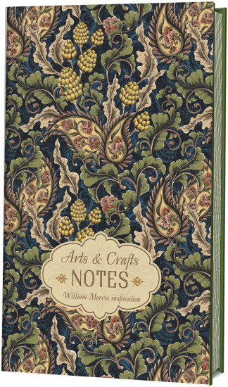 Записная книжка «Arts and Crafts Notes» (зеленая с огурцами)