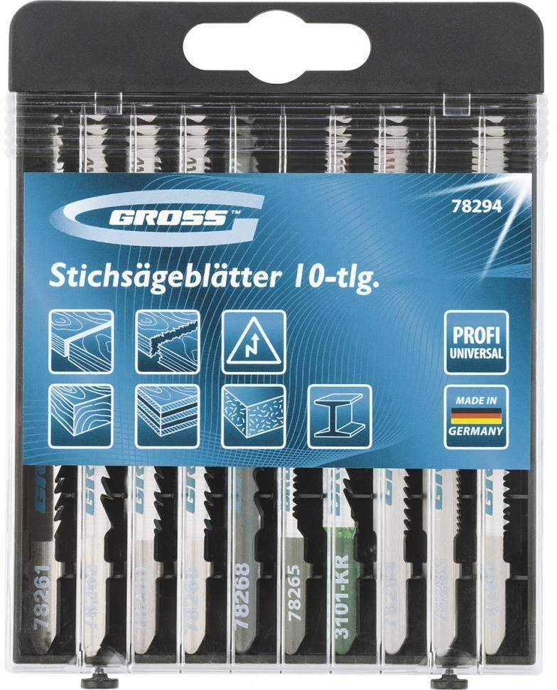 Полотна для электролобзика универсальный (10 шт.) | Profi | Gross