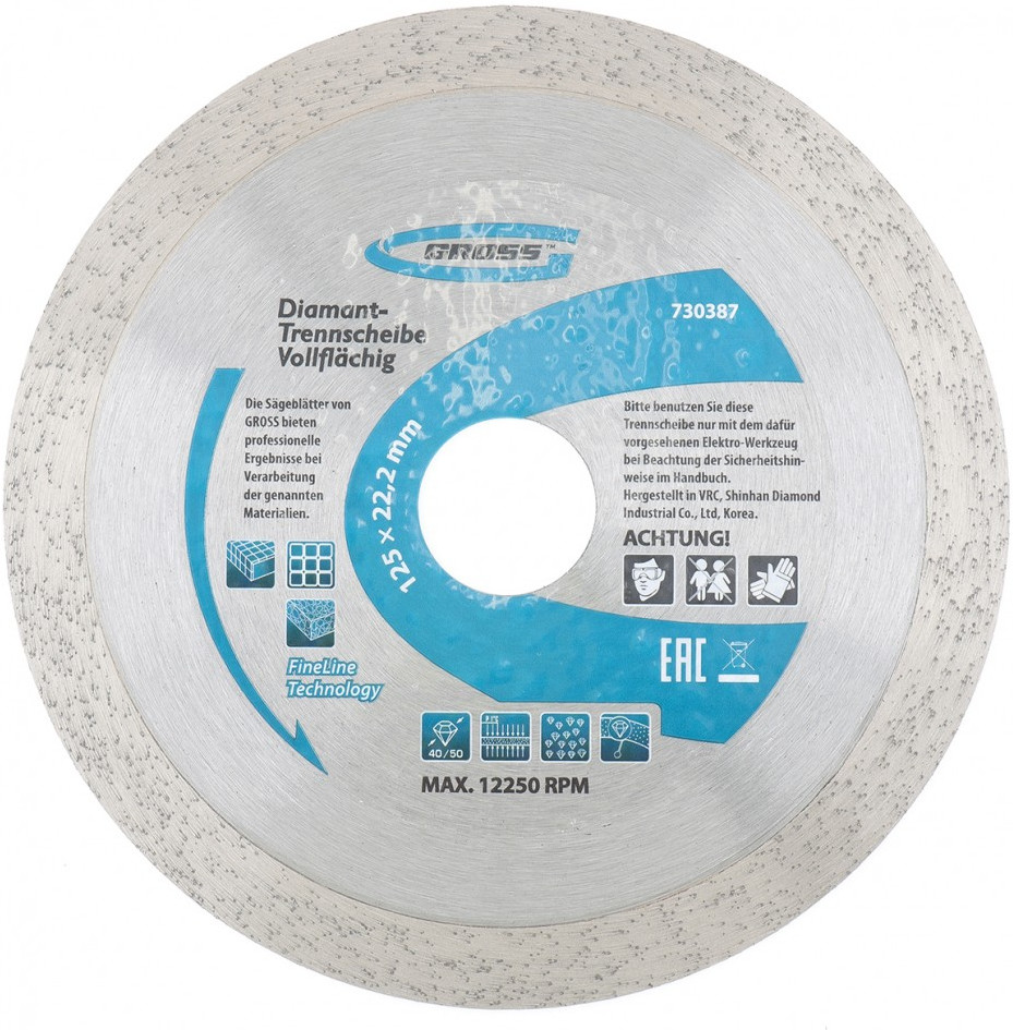 Диск алмазный (сплошной) | Gross