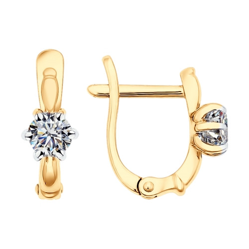 Серьги из серебра со Swarovski Zirconia | SOKOLOV