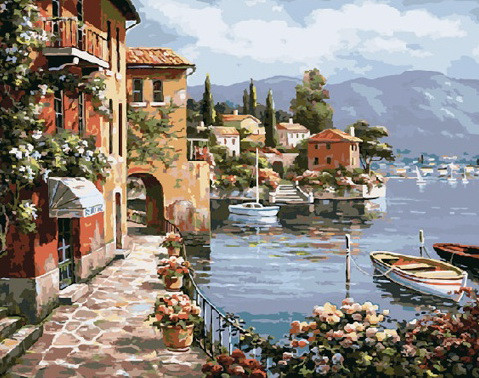 Картина по номерам «Каменная набережная» (40×50 см) | Molly