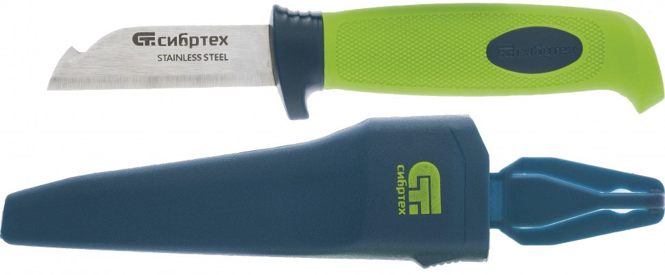 Нож монтажника с чехлом | Сибртех