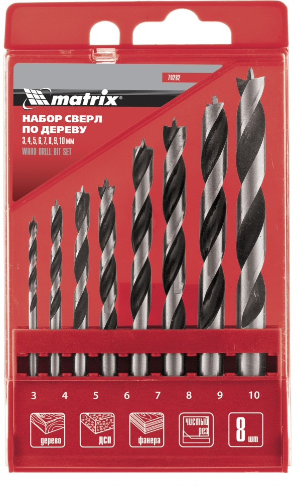 Набор сверл по дереву | Matrix MTX