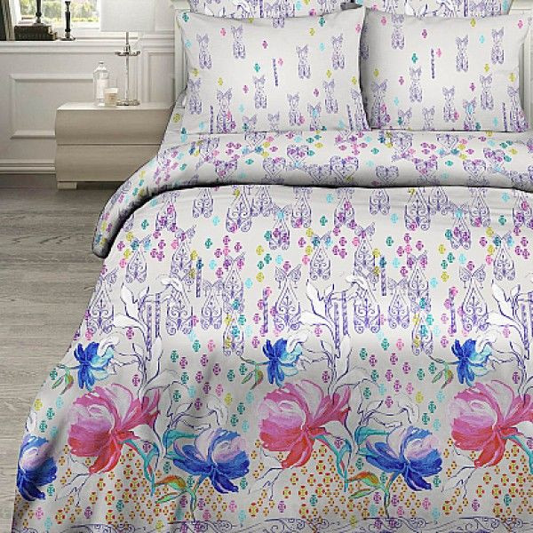 Комплект постельного белья «Самоцветы» (арт. 379/1, 2-спальный, поплин, 2 наволочки 70х70) | Золотая | Василиса