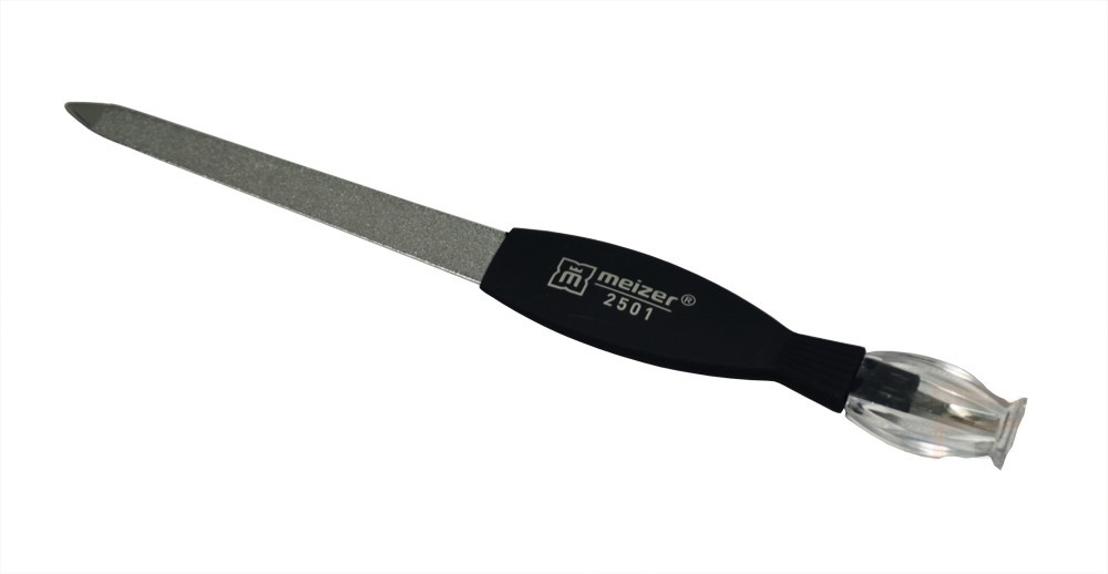 Пилка для кутикулы сапфировая с ножом | Meizer