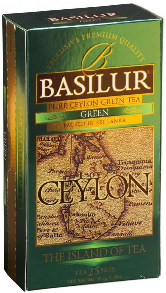 Чай пакетированный «Green» | Чайный остров Цейлон | Basilur