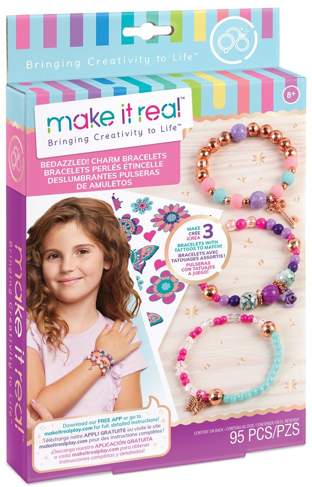 Набор для создания браслетов с татуировками «Цветы» | Make it real