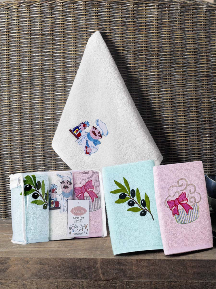 Набор полотенце кухонных | Fructus | Karna