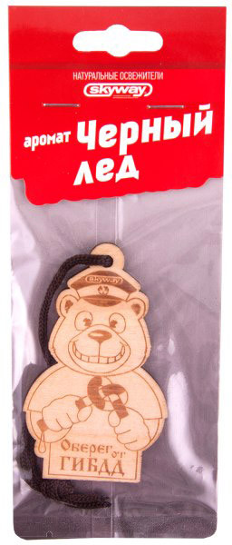 Ароматизатор подвесной «Медведь» | Оберег от ГИБДД | Skyway