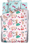 Комплект постельного белья «Свинки модницы» (1,5-спальный, бязь, наволочка 70×70)