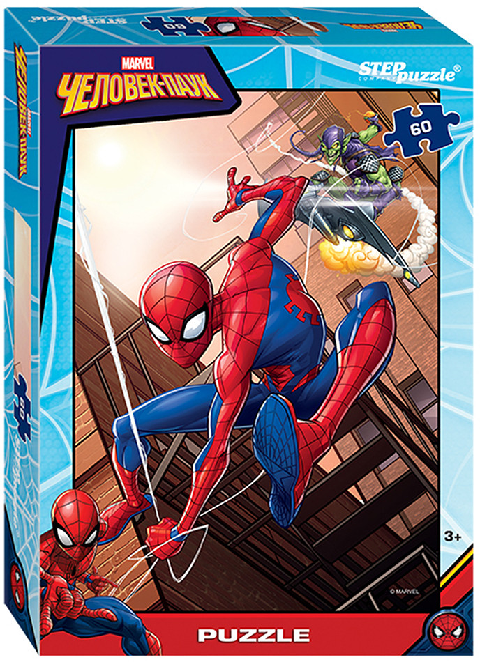 Пазл «Человек-паук» (60 элементов) | Marvel | Step Puzzle