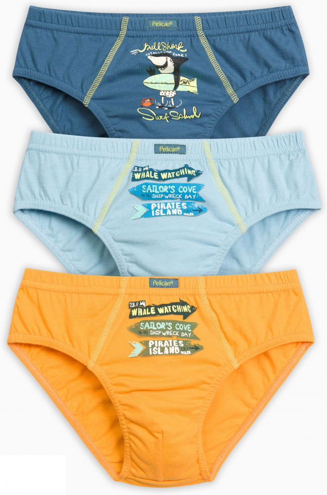Трусы-слипы для мальчиков (3 шт.) | Pelican