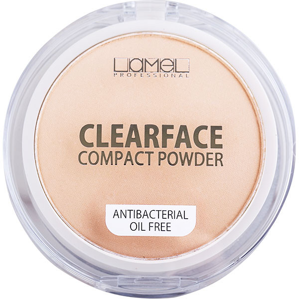 Пудра для лица антибактериальная «Clear face», оттенок 01 Натуральный | Lamel