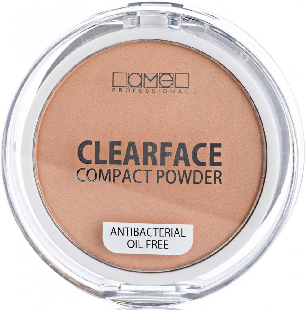 Пудра для лица антибактериальная «Clear face», оттенок 04 Средне-бежевый | Lamel