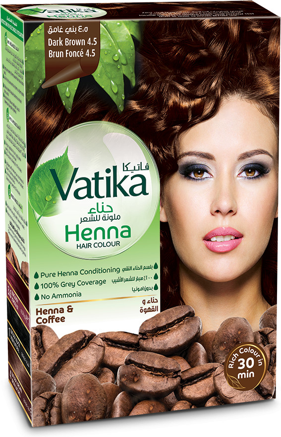 Краска хна для волос, оттенок Dark Brown | Henna | Vatika Naturals