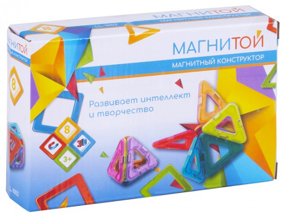 Конструктор магнитный «8 треугольников»