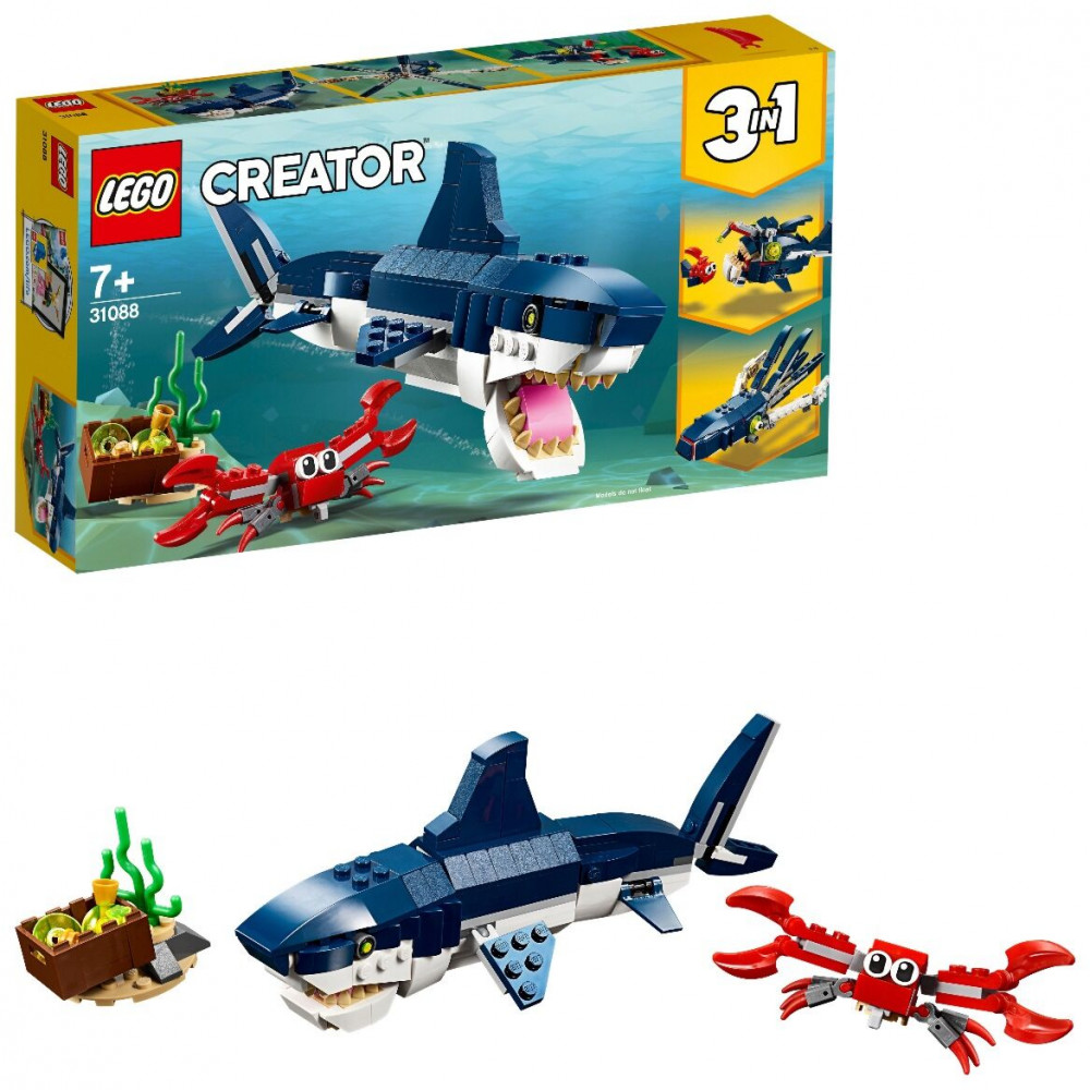 Конструктор Creator 31088 Обитатели морских глубин. Deep Sea Creatures | LEGO Creator | LEGO (ЛЕГО)