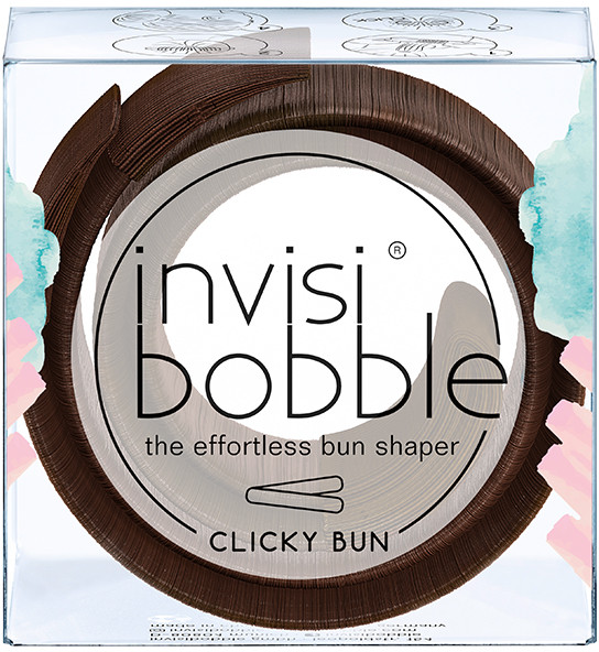 Заколка для волос «Pretzel Brown» | Clicky Bun | Invisibobble