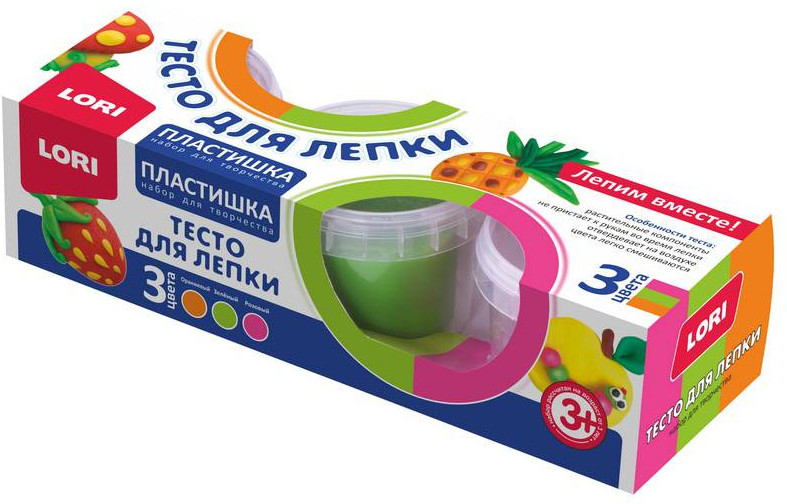 Тесто для лепки набор №19 | Пластишка | Lori