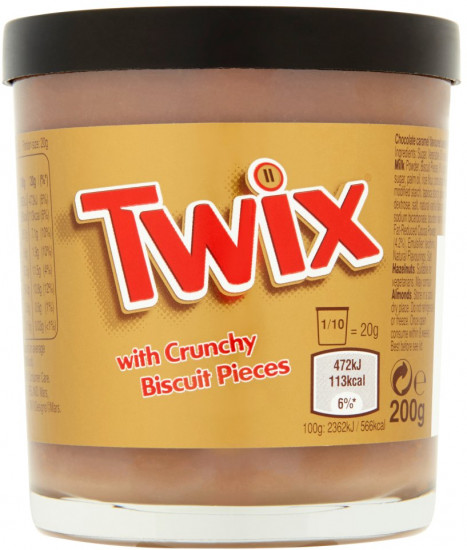 Паста шоколадная Twix «With Crunchy Biscuit Pieces»